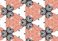 Seamless Modern Decorative Flower Shell Pattern Royalty Free Stock Photo