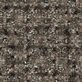 Seamless modern sepia camo print texture background. Worn mottled camouflage skin pattern textile fabric. Grunge rough