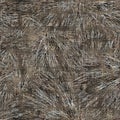 Seamless modern sepia camo print texture background. Worn mottled camouflage skin pattern textile fabric. Grunge rough