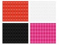Seamless modern Thai plaid pattern, vector Royalty Free Stock Photo
