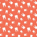 Seamless Molar Teeth Dental Pattern