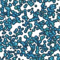 Seamless molecular corpuscule pattern