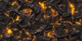 Seamless molten lava and melting volcanic rock background texture Royalty Free Stock Photo