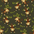 Seamless monkeys wallpaper