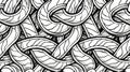 Seamless Monochromatic Abstract Swirl Pattern Background