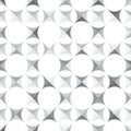 Seamless monochromatic pattern with geometrical shapes