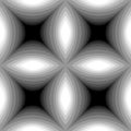 Seamless Monochrome Concave Rectangles Pattern Royalty Free Stock Photo