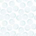 Seamless monochrome geometric pattern. Concentric circles with dotted outline