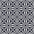 Seamless monochrome geometric pattern