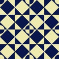 Seamless monochrome geometry vector pattern. Avantgarde abstract ornament