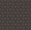 Seamless Monochrome Graphic Symmetrical, Tile Texture. Continuous Tileable Vector Luxury Swatch Pattern. Repetitive Retro Hex,