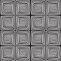 Seamless monochrome meander pattern