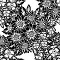 Seamless monochrome pattern