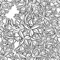 Seamless monochrome pattern