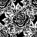 Seamless monochrome pattern