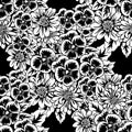 Seamless monochrome pattern