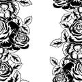 Seamless monochrome pattern