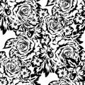 Seamless monochrome pattern