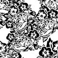 Seamless monochrome pattern