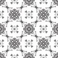Seamless monochrome woven pattern Royalty Free Stock Photo