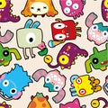 Seamless monster pattern