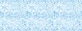 Seamless moroccan pattern. Hexagon vintage tile. Blue and white watercolor ornament painted with paint on paper. Handmade. Print