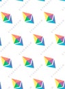 Seamless mosaic background pattern in the form of a symbol of the virtual digital crypto currency Ethereum