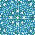 Seamless mosaic pattern - Blue ceramic tile