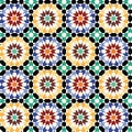 Seamless mosaic tile pattern vector