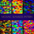 Mosaic triangles texture Royalty Free Stock Photo