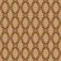 Seamless motifs on Jogja batik with smooth brown color design Royalty Free Stock Photo