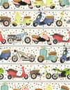 Seamless motorcycle pattern