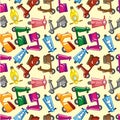 Seamless motorcycle pattern