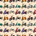 Seamless motorcycle pattern