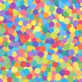 Seamless mottled circle print. Vector multi colored illustration. Original abstract pattern.