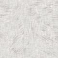 Seamless mottled gray french woven linen texture background. Old ecru natural flax fiber pattern. Organic farmhouse