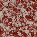 Seamless mottled gray red french woven linen texture background. Flecked flax hemp blotched pattern. Distorted material