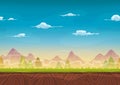 Seamless Mountains Landscape For Ui Game