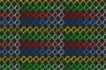 Seamless multi color gradient diamond pattern with black background