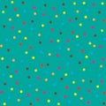 Seamless multicolor dot pattern, vector background Royalty Free Stock Photo