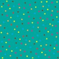 Seamless multicolor dot pattern, vector background