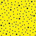 Seamless multicolor dot pattern, vector background