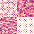 Seamless multicolor geometric tiles pattern