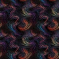 Patterns and shapes of dynamic flowing natural forms. AI generative illustration