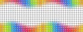 Seamless multicolored dotted banner over grey background Royalty Free Stock Photo