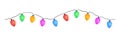 Seamless multicolored garland.