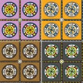 Seamless multicolored pattern