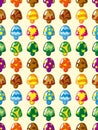 Seamless mushroom pattern