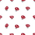 seamless mushroom pattern