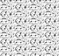 Seamless musical symbols and marks seamless background with musical notes, Seamless pattern with music notes